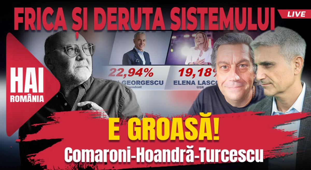 E groasă! Hai live cu Robert Turcescu, la 12:00