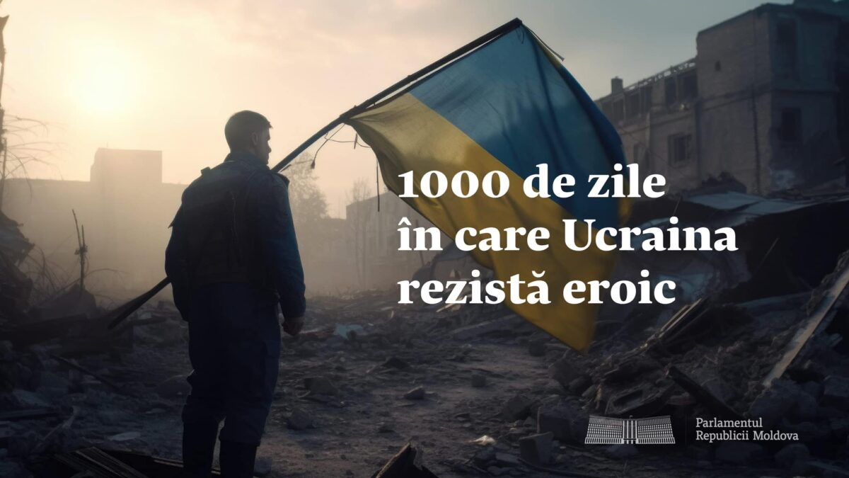 Mesajele conducerii de la Chișinău la 1.000 de zile de război: Ucraina luptă neobosit pentru a-și apăra pământul și libertatea