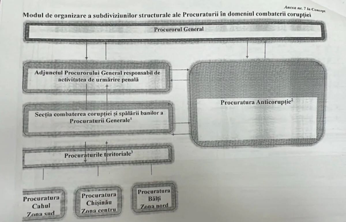 Scherma activităţii în combaterea corupţiei