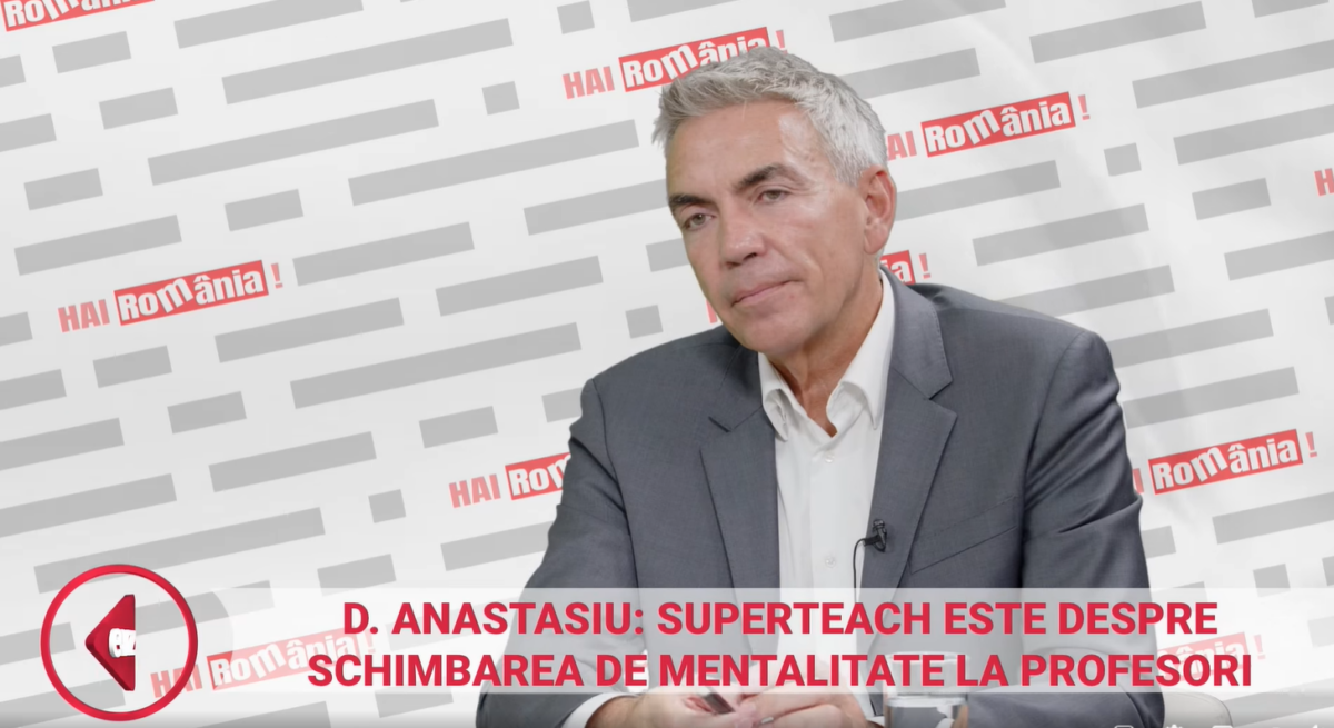 Superteach, schimbare de mentalitate în educația românească. Dragoș Anastasiu: „Mesajul nostru principal către profesori este că în fiecare copil există o măreție”. Video