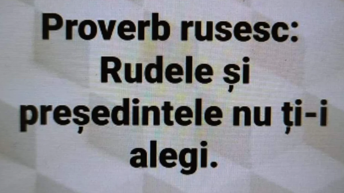 Proverb rusesc: Rudele și președinții nu ți-i alegi. Val de glume după victoria lui Călin Georgescu