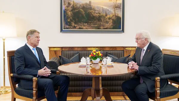 Klaus Iohannis, primit de președintele Germania, Frank-Walter Steinmeier. Video