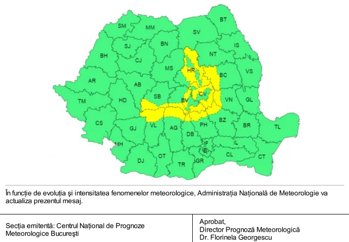 Prognoza meteo 30 noiembrie-01 decembrie