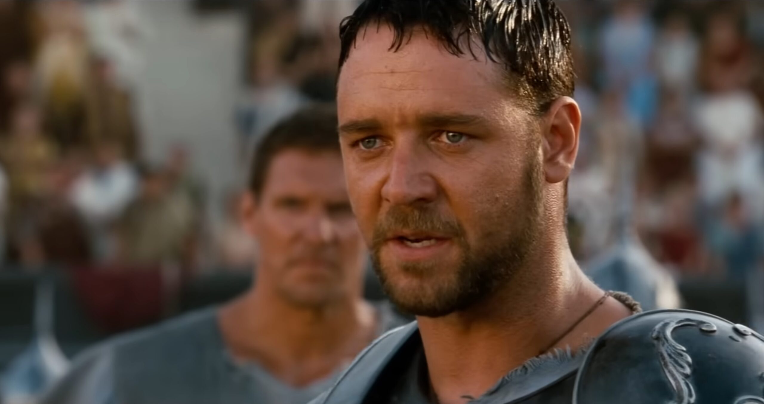 Russell Crowe, în filmul Gladiatorul din 2000