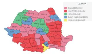 Rezultate parțiale BEC, la 99,55%. Georgescu, pe primul loc. Lasconi și Ciolacu, pe muchie de cuțit