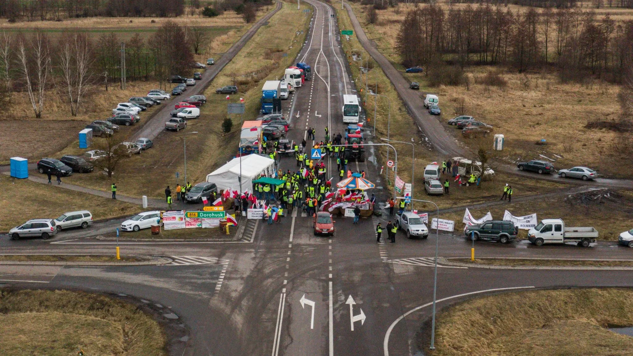 Protestul agricultorilor polonezi