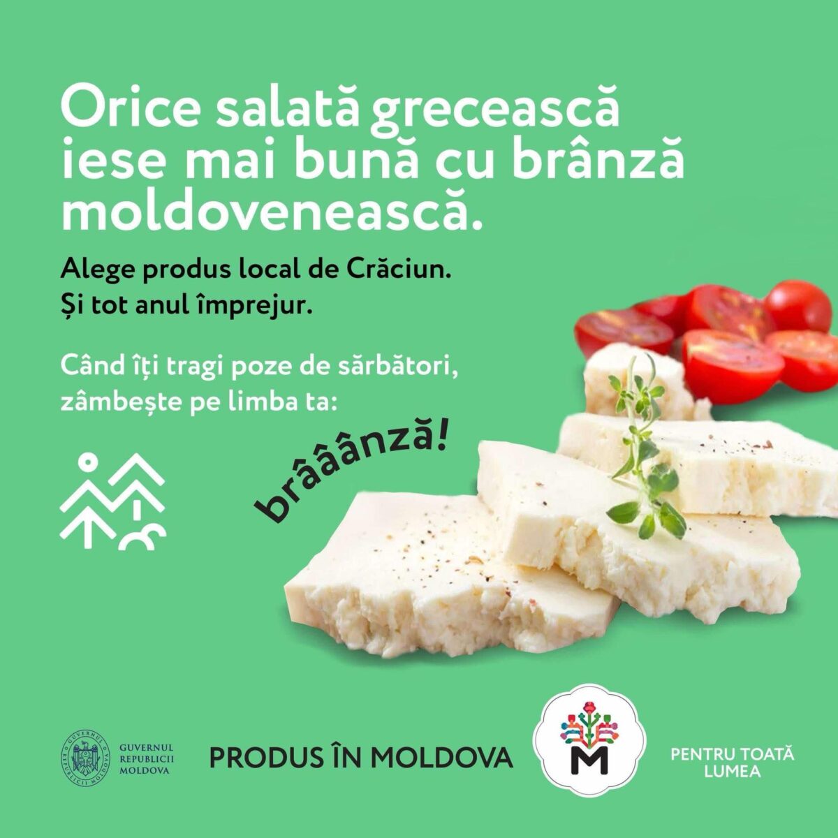 Campania „Alege produsul local de Crăciun. Și tot anul împrejur”. Sursa foto: MAIA