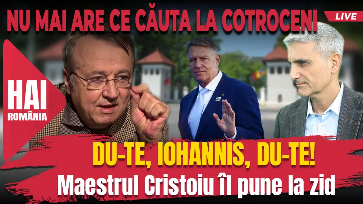 Du-te, Iohannis, du-te!. Hai live cu Turcescu la 12:00