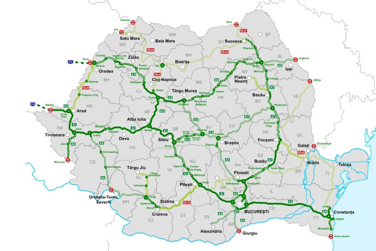 Un nou tronson din Autostrada A7, dat în circulație