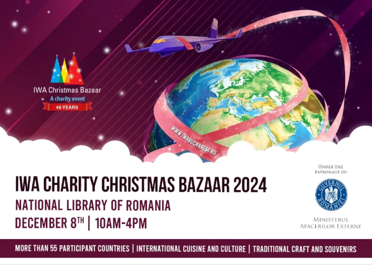 IWA Charity Christmas Bazaar 2024. Unitate prin generozitate: Comunitatea diplomatică din România se unește pentru a face diferența pe 8 decembrie!