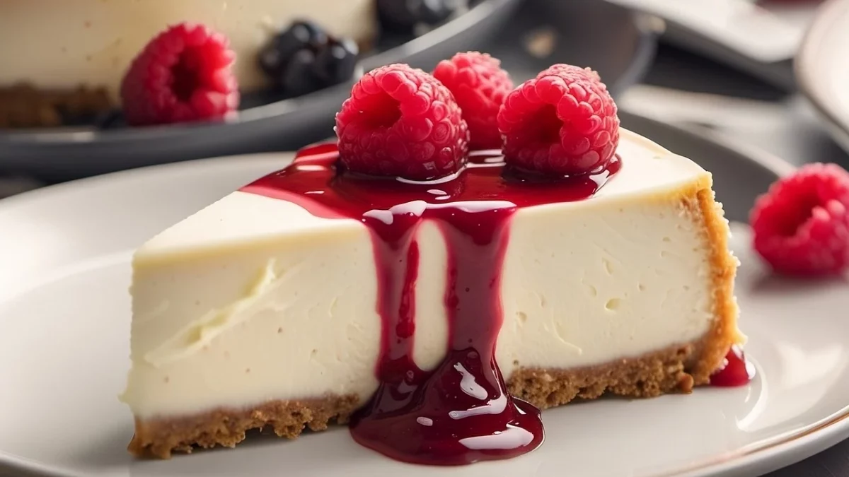 Rețeta de cheesecake cu zmeură a devenit virală. Ingrediente puține și gust de neuitat