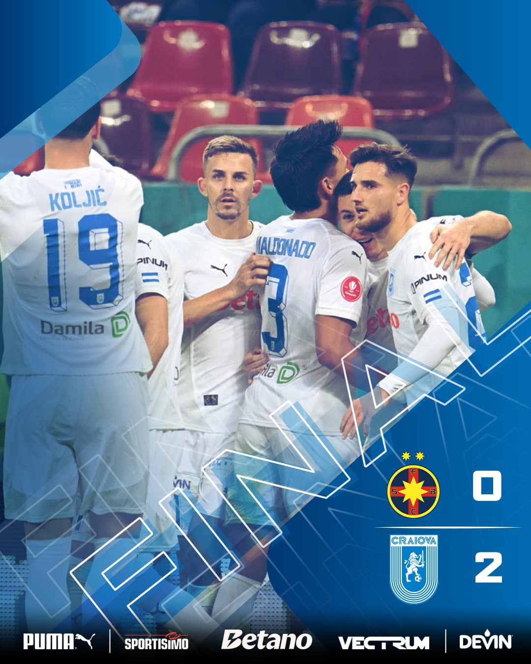 Cupa României. FCSB - Universitatea Craiova, 0-2. „Roș-albaștrii” au fost eliminați, Gigi Becali a reacționat neașteptat