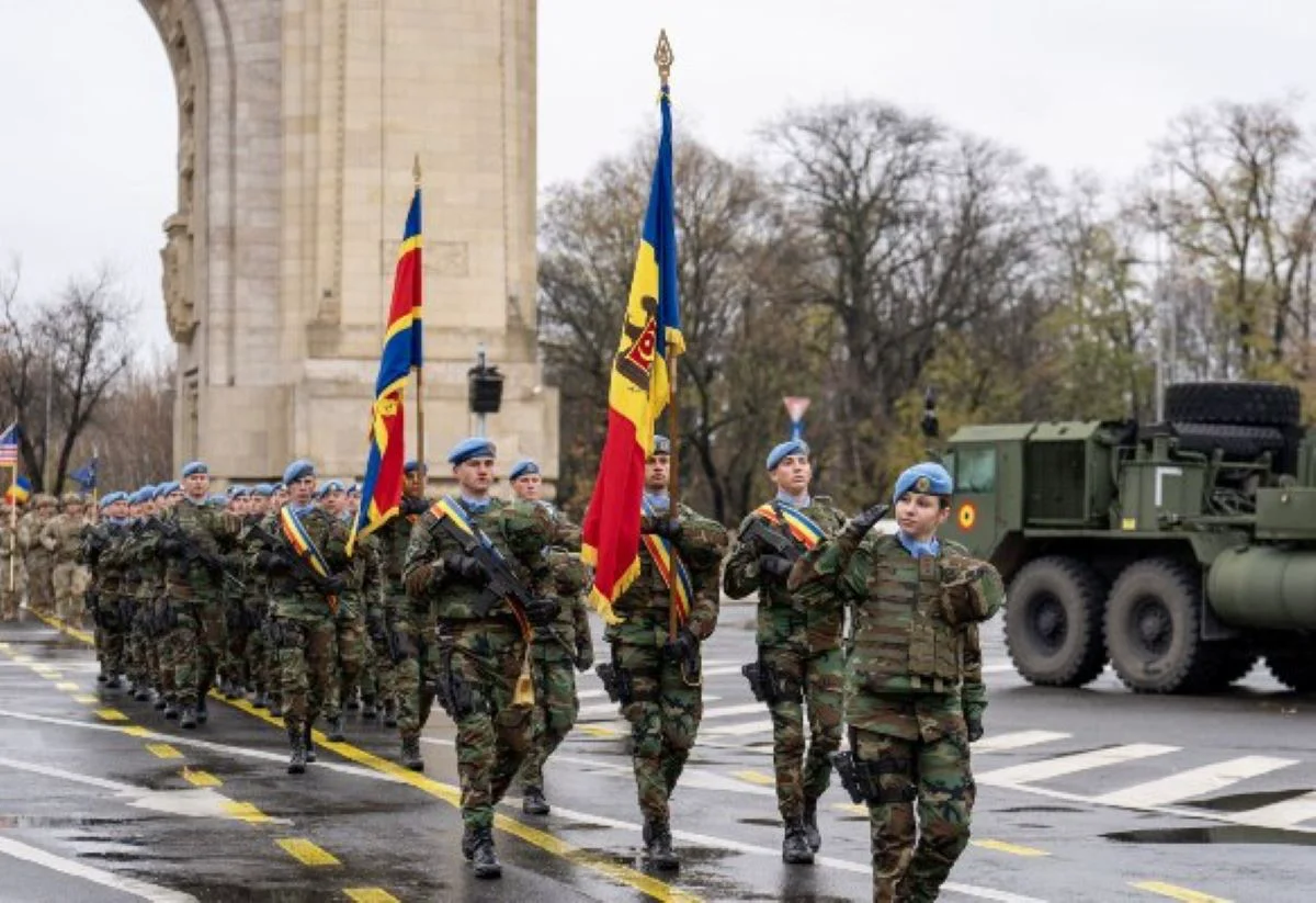 Elita Armatei Naționale, la București. Cei mai chipeși militarii moldoveni au defilat de Ziua României. Video