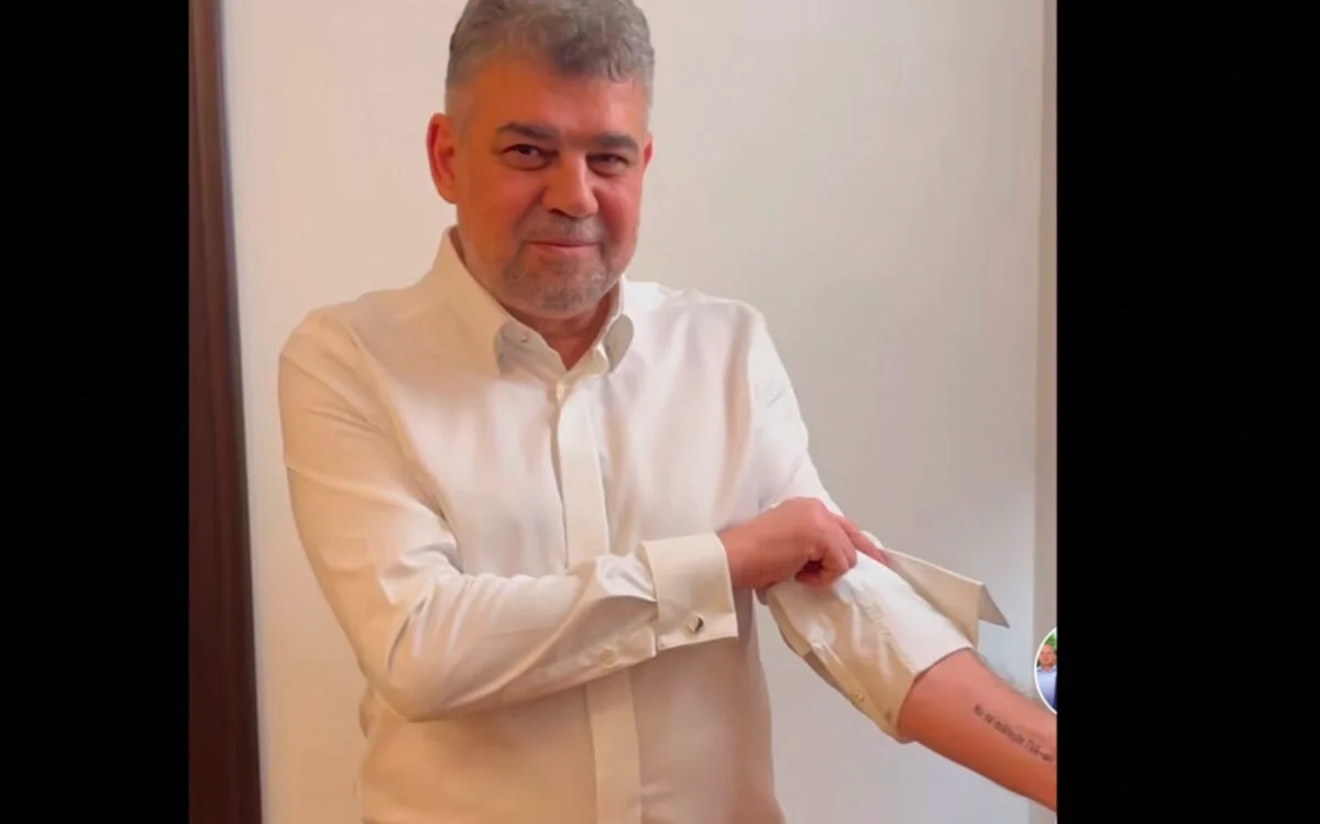 Marcel Ciolacu, aspru criticat, după ce s-a tatuat pe braț. Val de mesaje acide