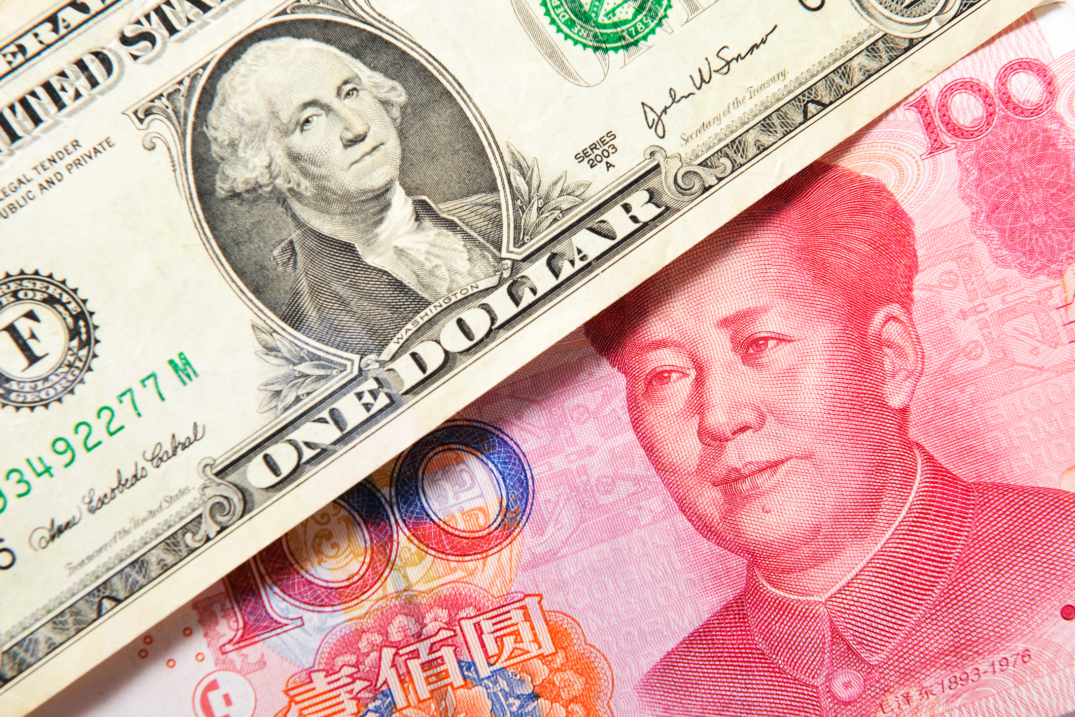 Dolar american, yuan chinezesc