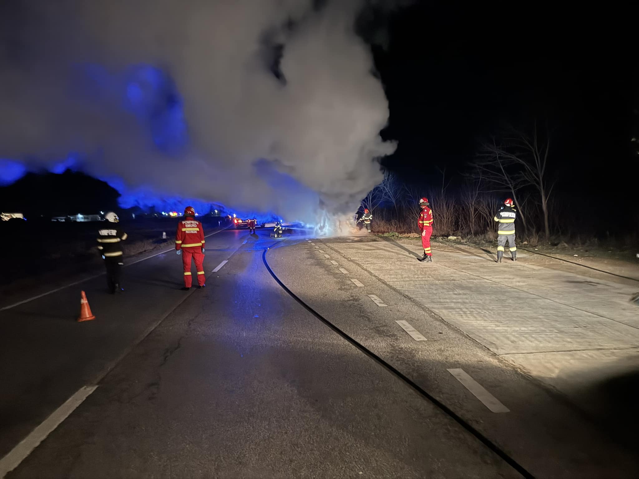 Mașina preotului Ciprian Mega incediată