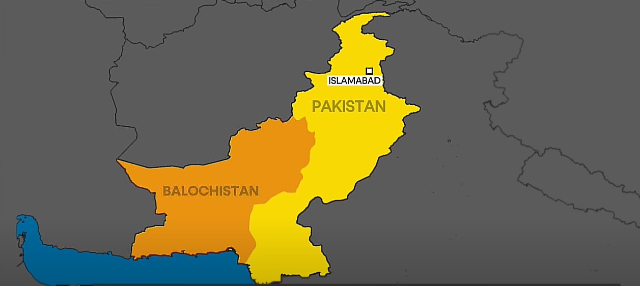 Hartă Paistan - Balochistan