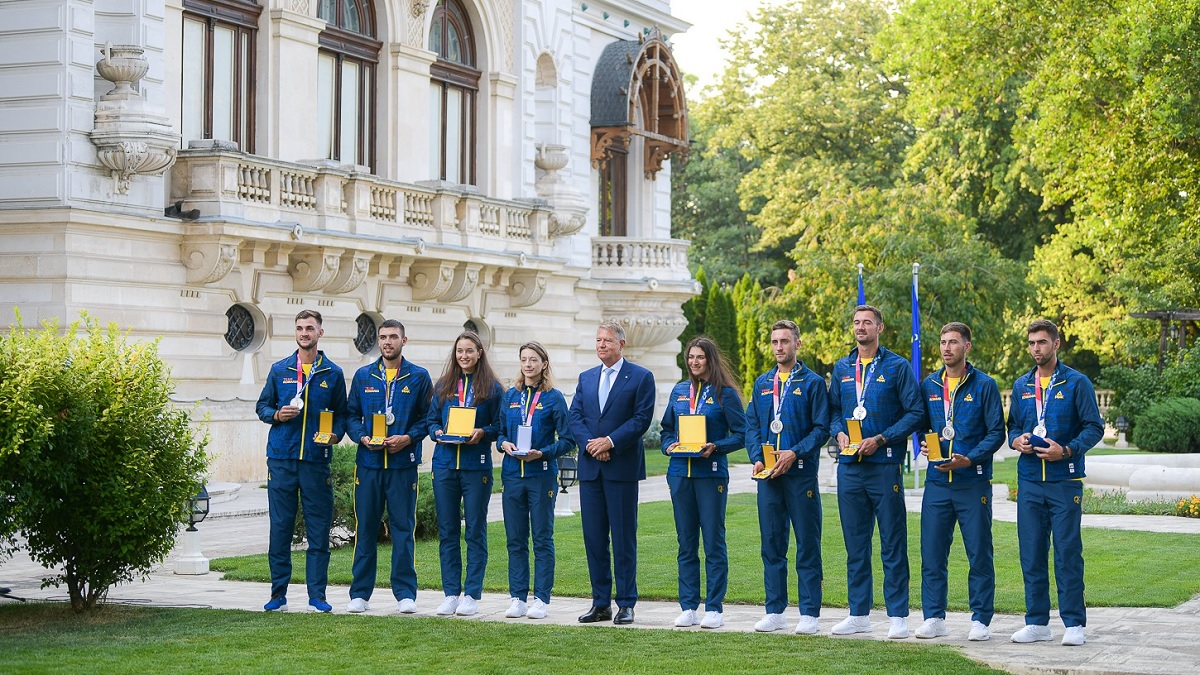 Klaus Iohannis și medaliații români