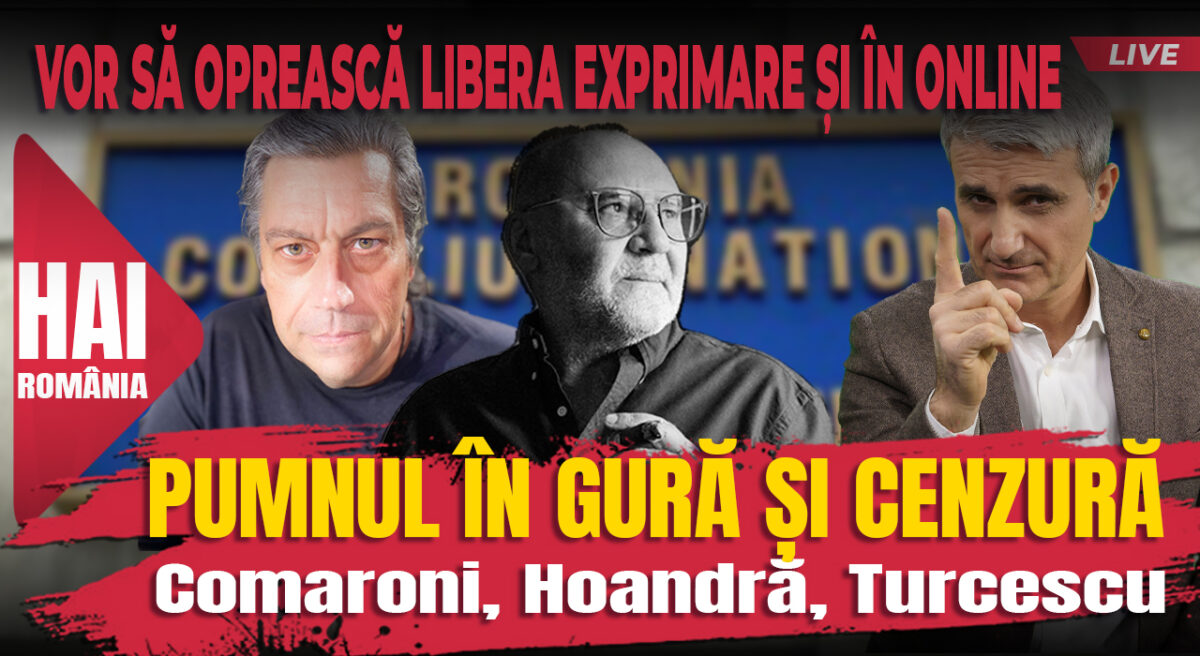 Pumnul în gură și cenzură. Hai live cu Turcescu