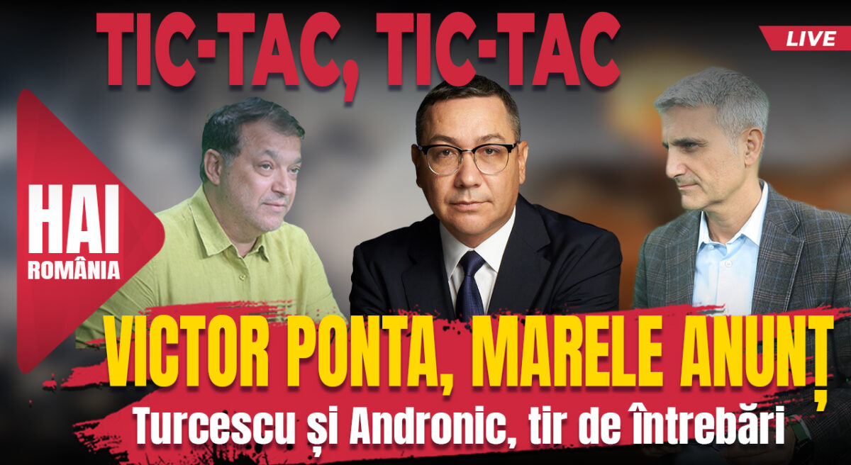 Victor Ponta, marele anunț. Hai live cu Turcescu