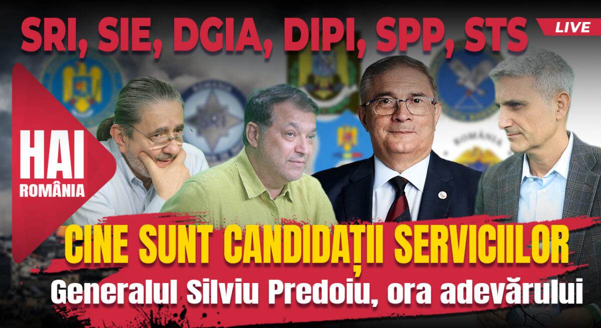 Cine sunt candidații Serviciilor? Hai live cu Turcescu la 12:00