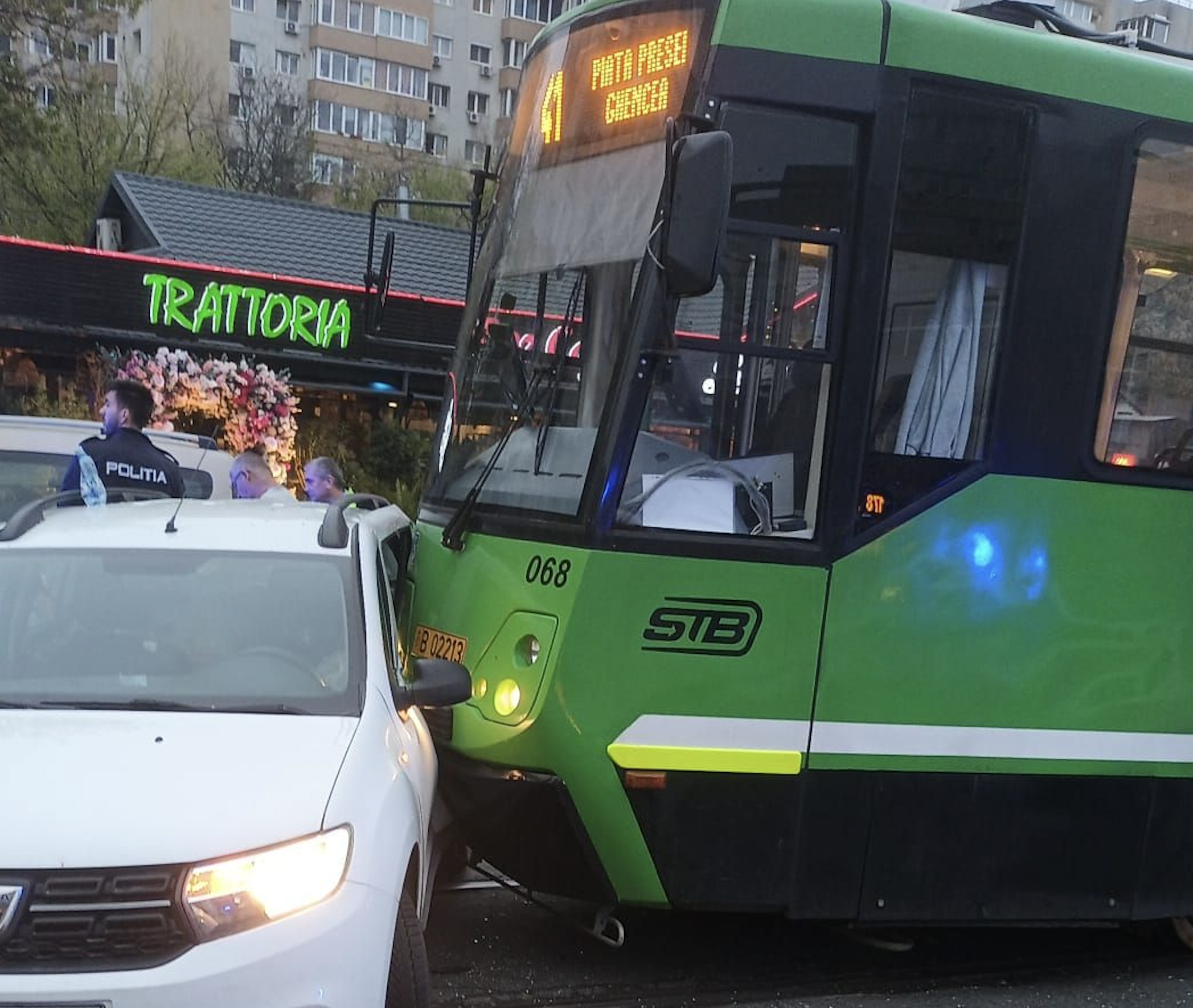 Accident tramvai