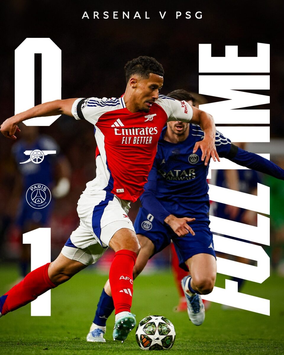 Liga Campionilor. Arsenal - PSG, 0-1. Francezii, favoriți la calificarea în finală