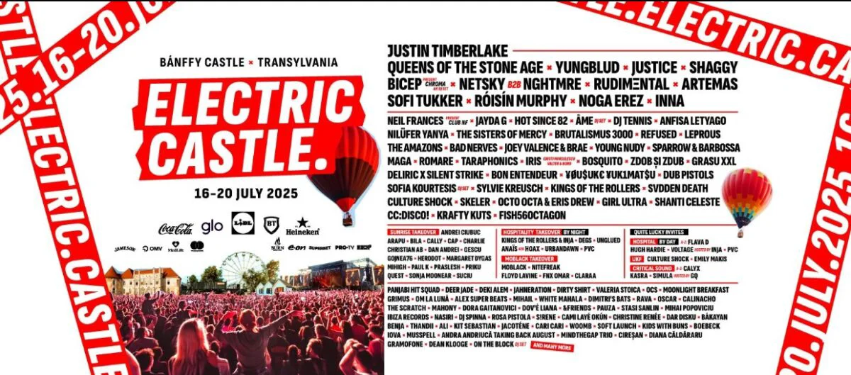 Lista oficială a artiștilor care vin la Electric Castle 2025. Surprize uriașe la Castelului Bánffy