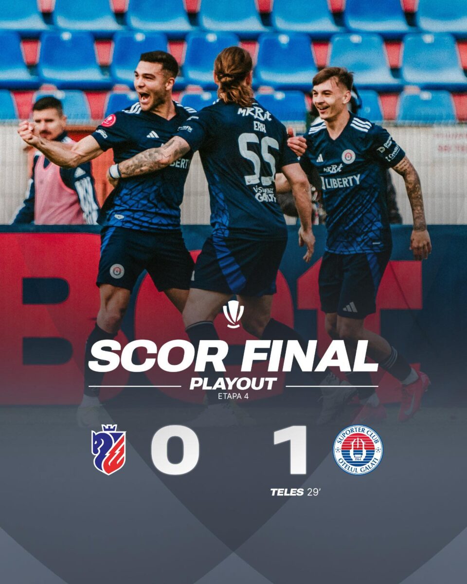 Superliga. FC Botoșani - Oțelul Galați, 0-1. Oaspeții au lovit o dată și au plecat cu trei puncte