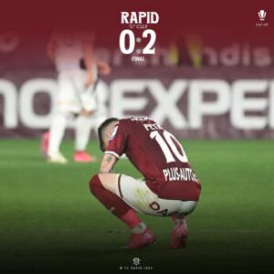 Superliga. Rapid - U Cluj, 0-2. Echipa lui Sabău a lovit din nou în Giulești