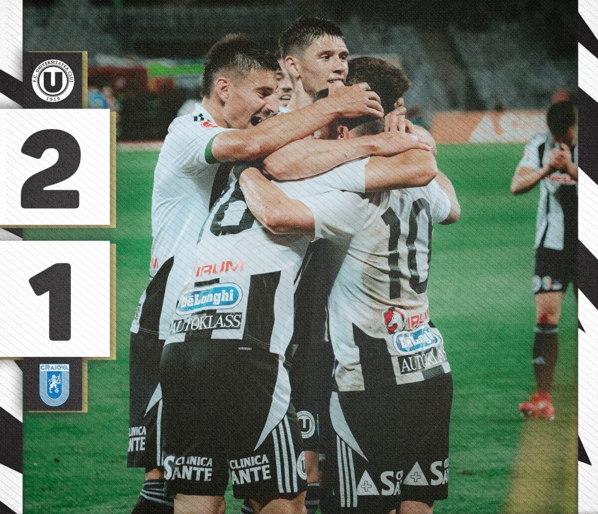 Universitatea Cluj - CS Universitatea Craiova. Spectacol și răsturnare de scor în etapa a 6-a din play-off