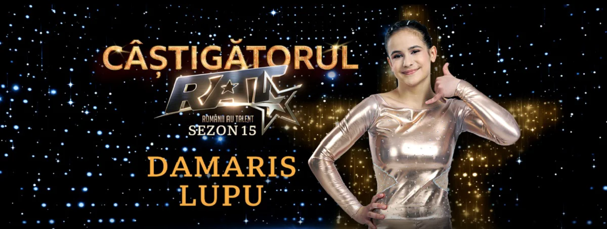 Damaris Lupu, câștigătoare sezonului 15 al emisiunii „Românii au talent”: Încearcă până-ți iese