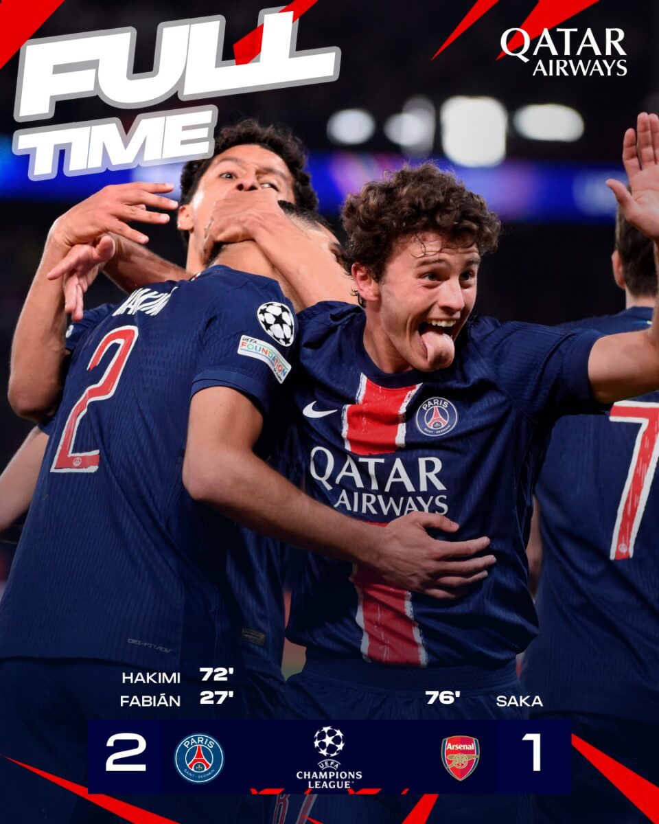 Liga Campionilor. PSG - Arsenal, 2-1. Francezii vor întâlni pe Inter Milano în finala de la Munchen