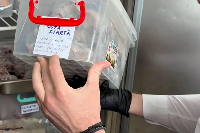 Piedone a găsit alimente expirate