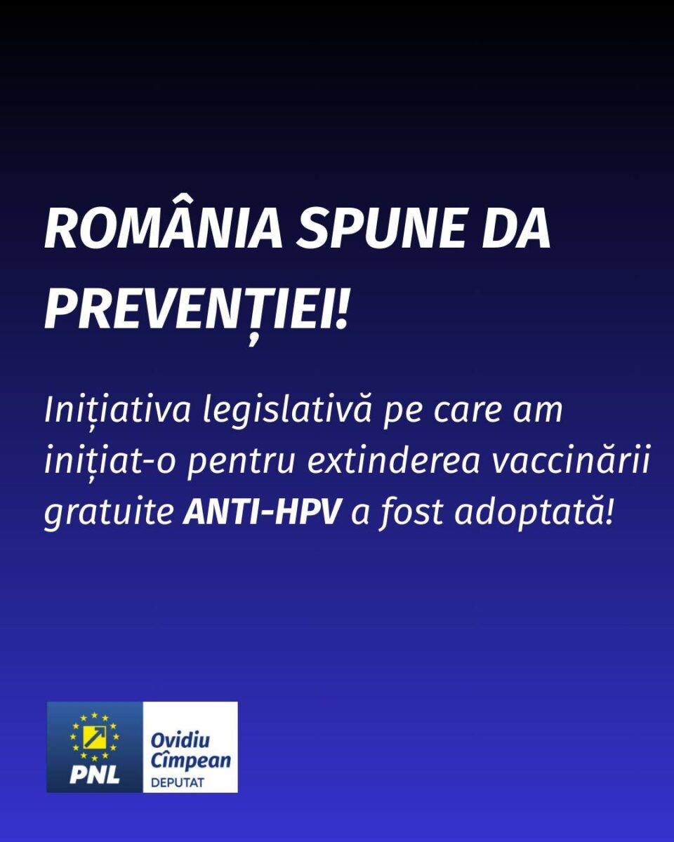 Vaccinarea gratuită anti-HPV