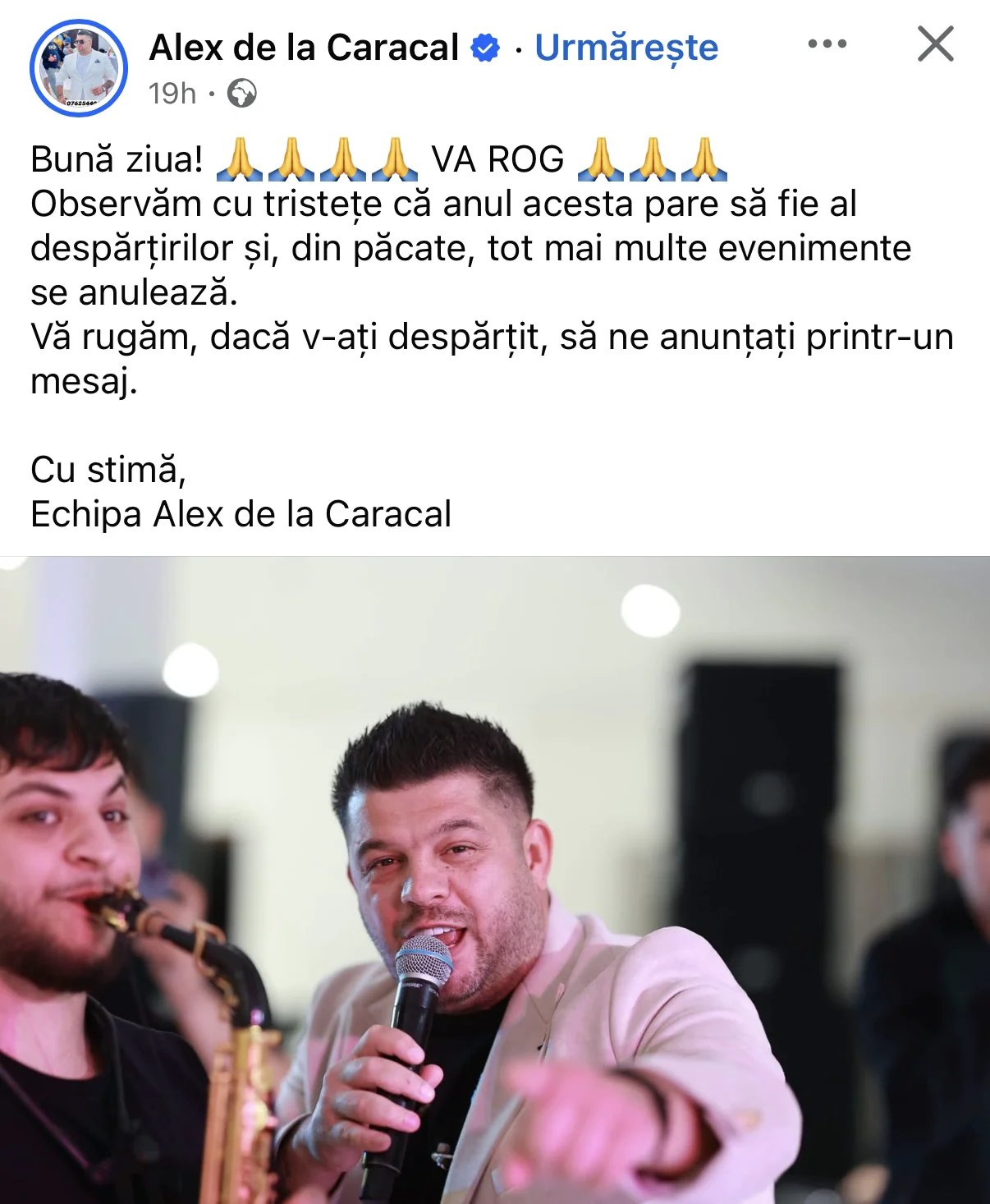 Sursa: Facebook
