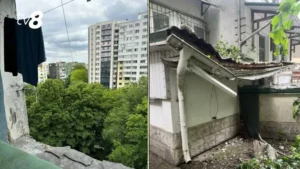 La un pas de tragedie. Balconul unui cămin studenţesc din Capitală s-a prăbuşit