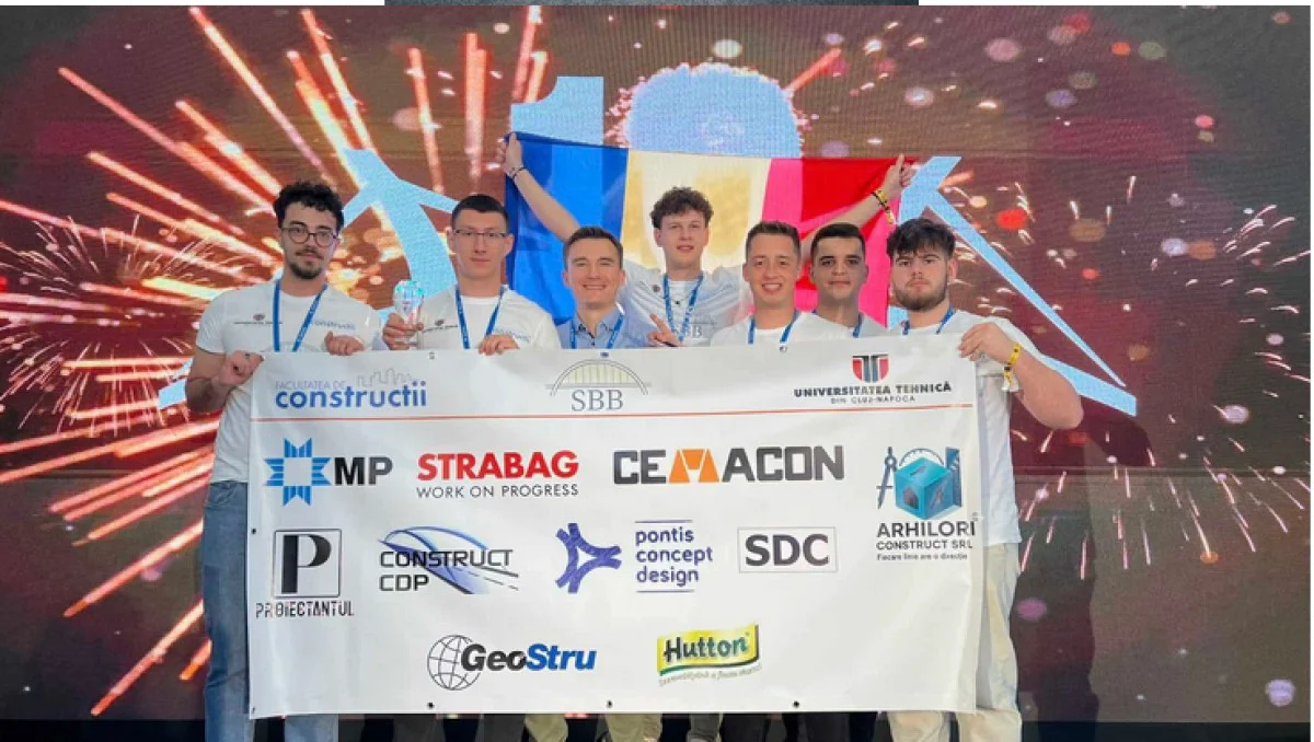 Studenții de la UTCN, campioni mondiali la poduri din spaghete. O provocare în inginerie