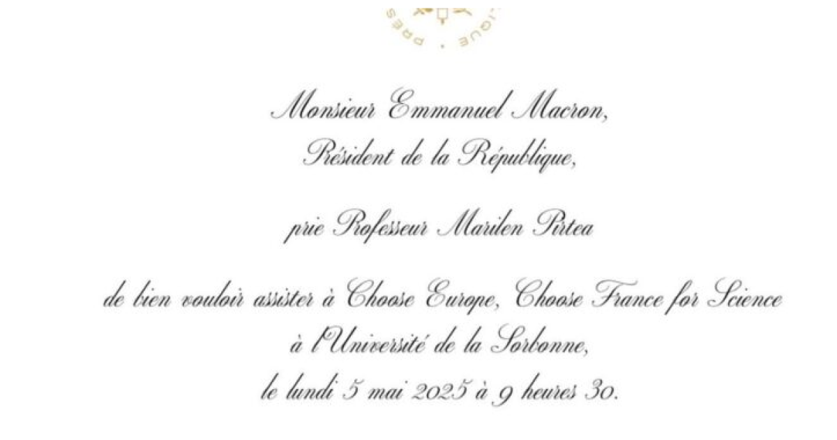 Invitatia lansată de Presedintele Macron