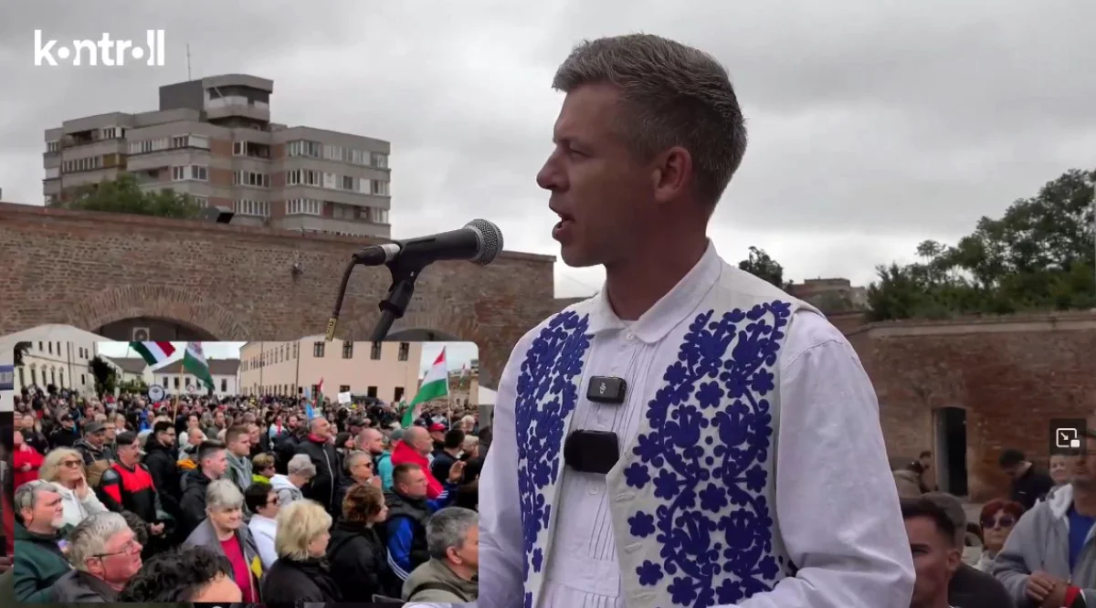 Péter Magyar, liderul opoziției din Ungaria, așteptat de o mulțime de simpatizanți în Cetatea Oradea