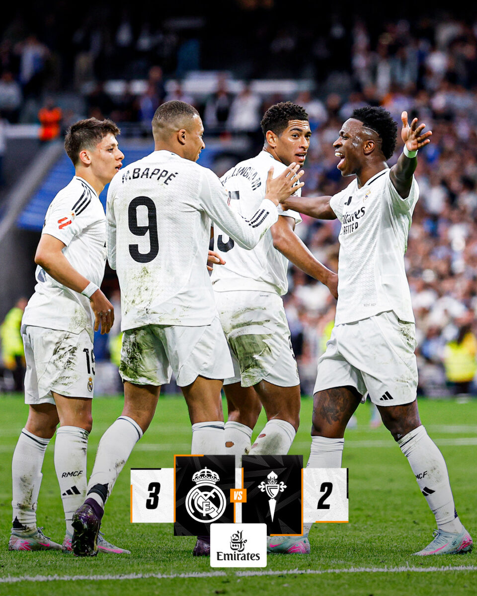 Real Madrid - Celta Vigo, 3-2. Grupare de pe Bernabeu a tremurat serios în final