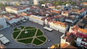 Primarul Fritz, postură inedită de Ziua Europei, la Timișoara
