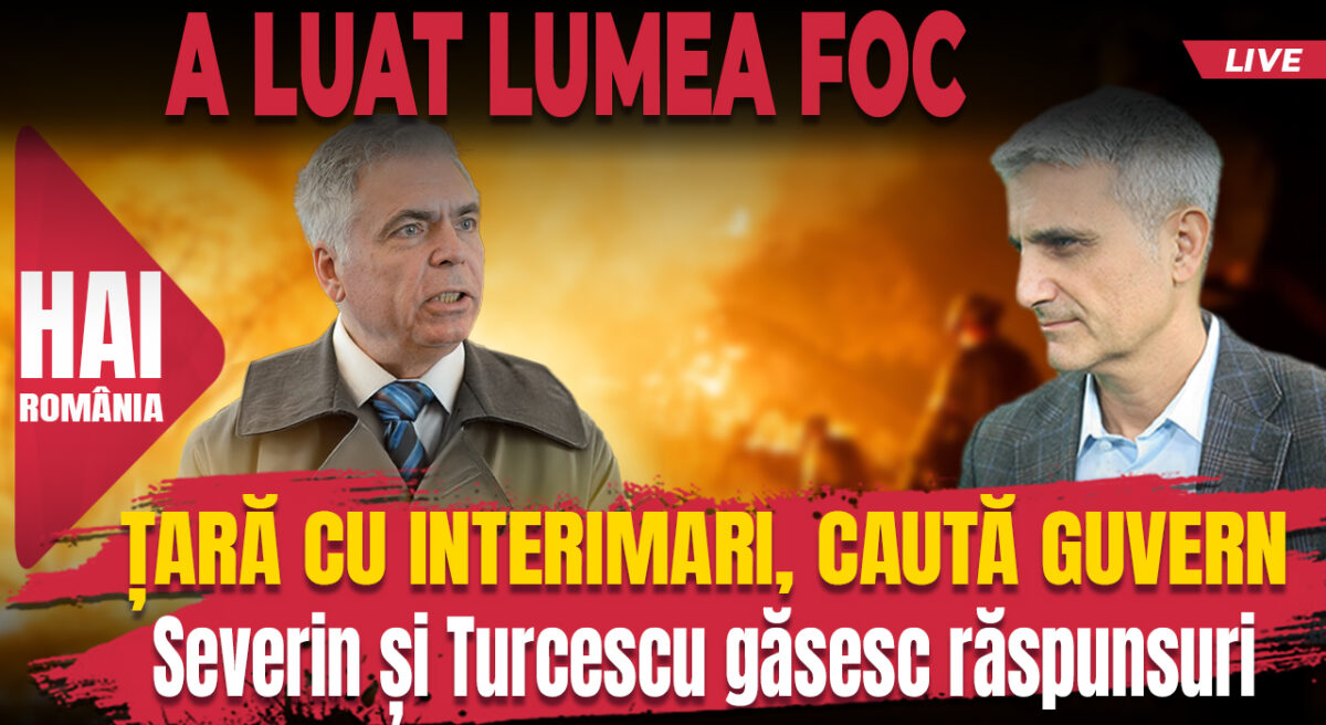 Țară cu interimari, caută guvern. Hai live cu Turcescu la 12:00