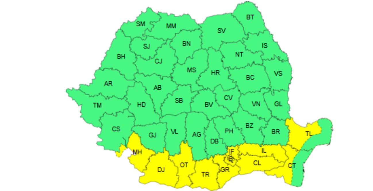 Cod galben de temperaturi ridicate
