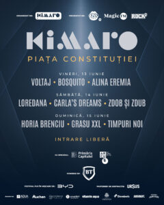 KIMARO FESTIVAL 2025 începe vineri. Ne vedem în Piața Constituției! Trei zile. Trei radiouri. Trei scene. Și voi!