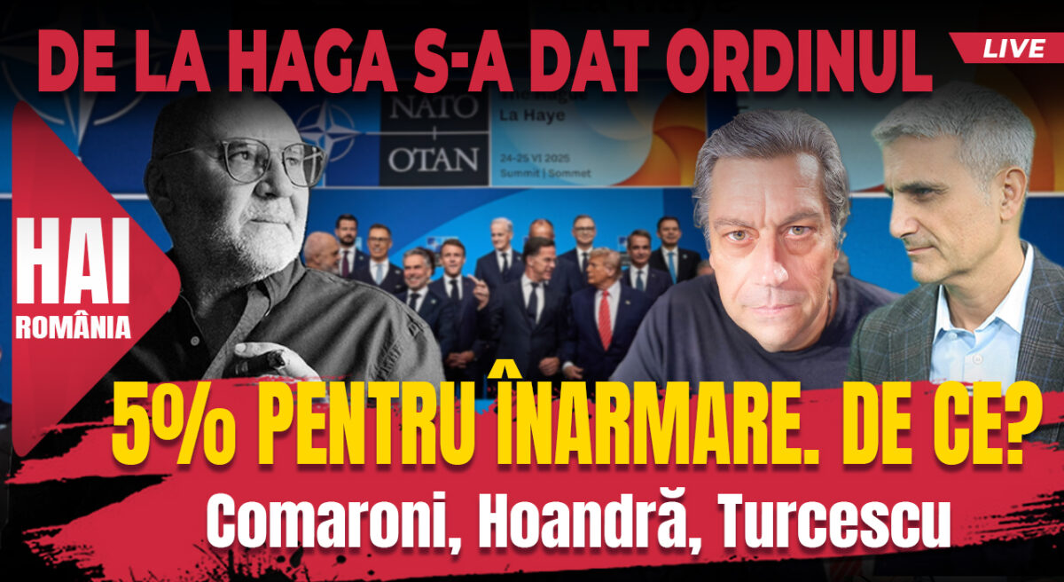 5% pentru înarmare. De ce? Hai Live cu Turcescu