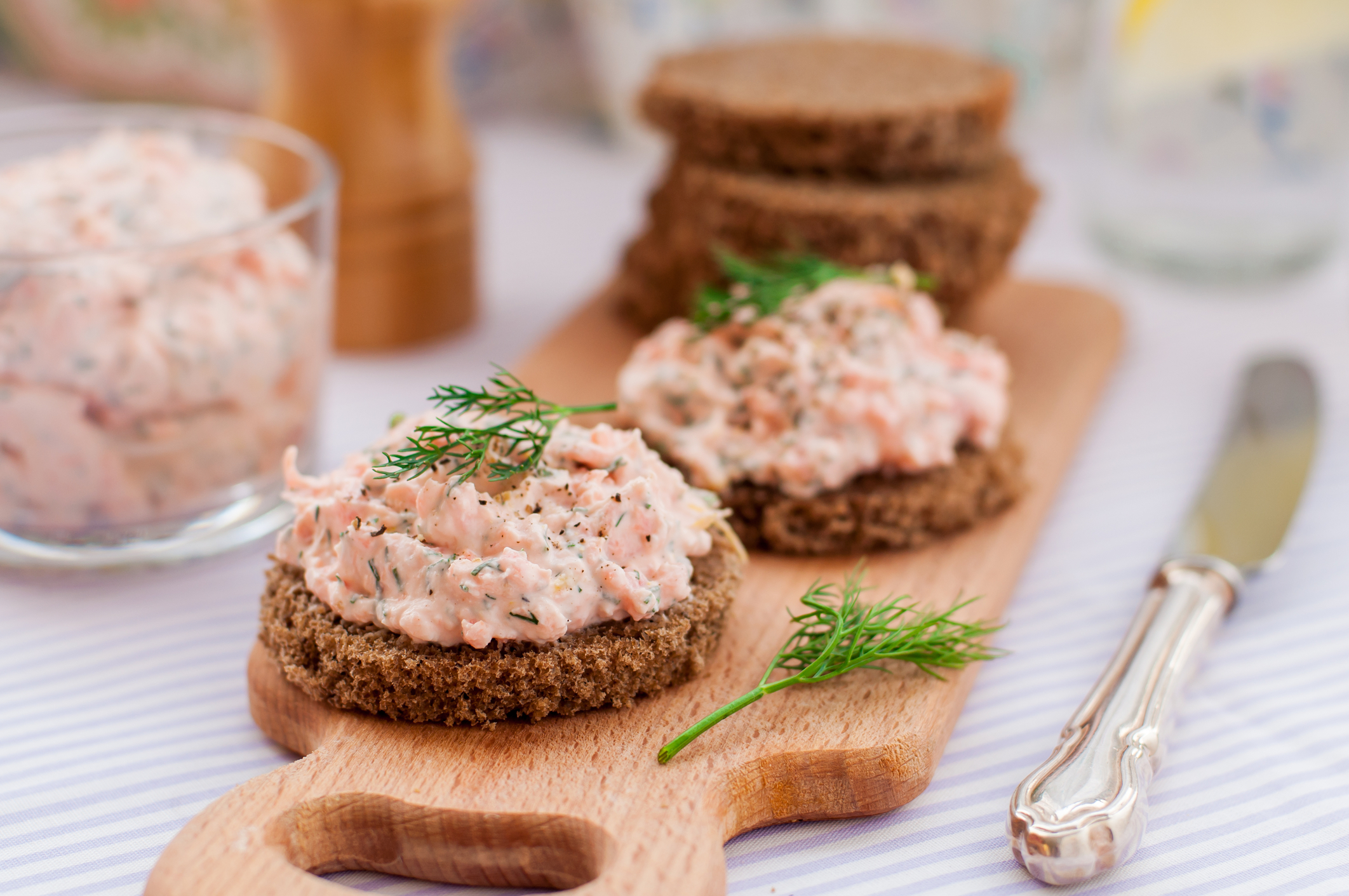 mousse de somon afumat