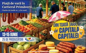 Piață socială în cartier de lux. Legume ieftine pentru bogații din cartierul Primăverii