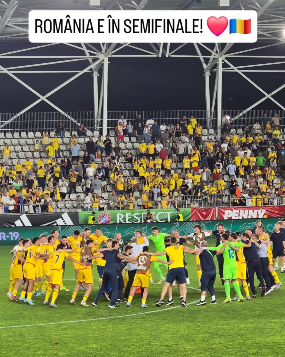 România U19 scrie istorie la EURO 2025: victorie categorică cu Danemarca și calificare în semifinale