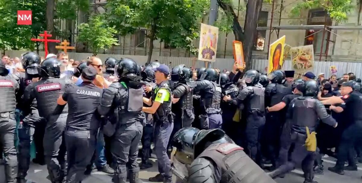 Scenarii dirijate din afara țării în spatele violențelor din 15 iunie din centrul Chișinăului. Avertismentul MAI